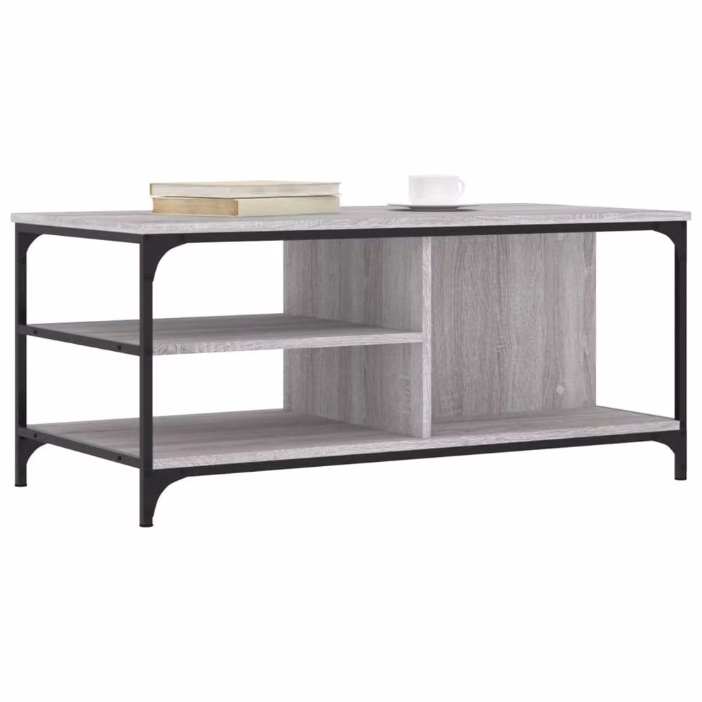 Berkfield Home Grey Sonoma Coffee Table, W/D/H: 100 x 50 x 45 cm – 3