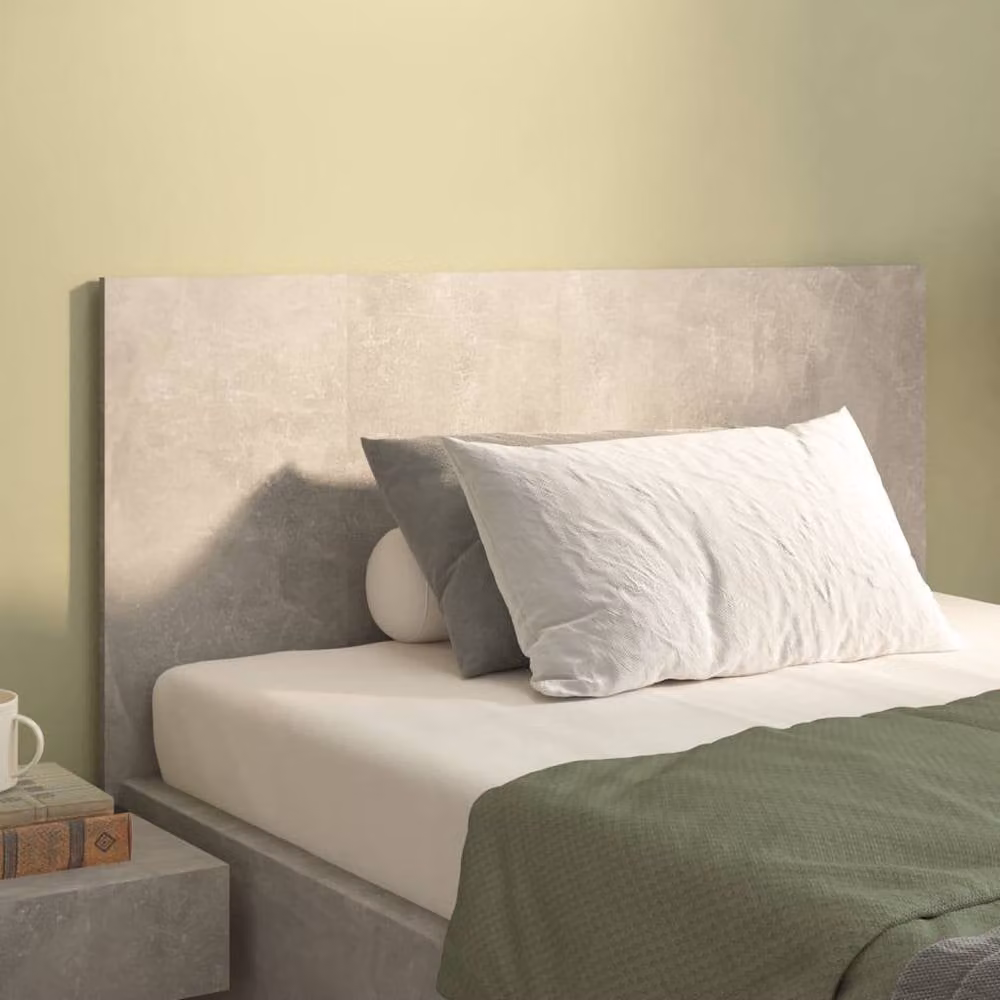 Berkfield Home Classic Bed Headboard in Concrete Grey, W/D/H: 120 x 1.5 x 80 cm – 1