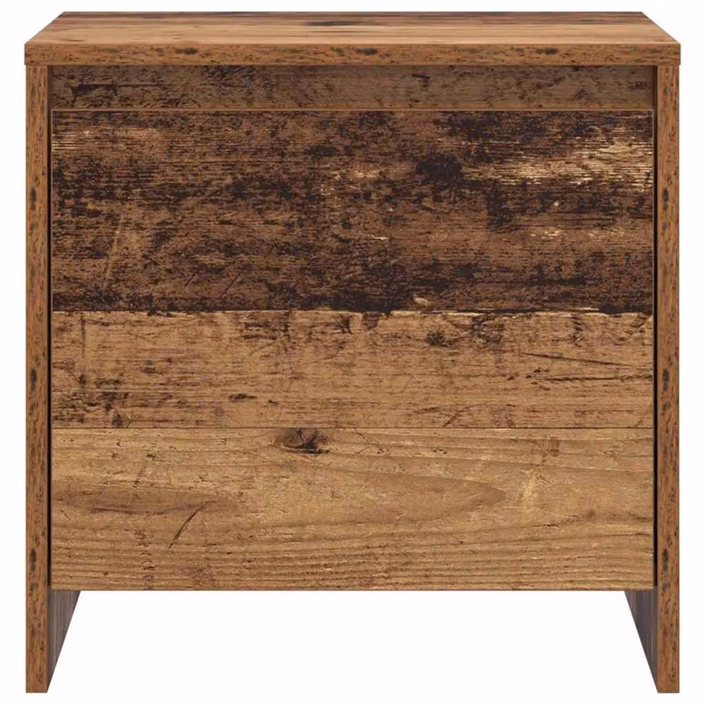 Berkfield Home Traditional Bedside Cabinet in Brown Old Wood – 3