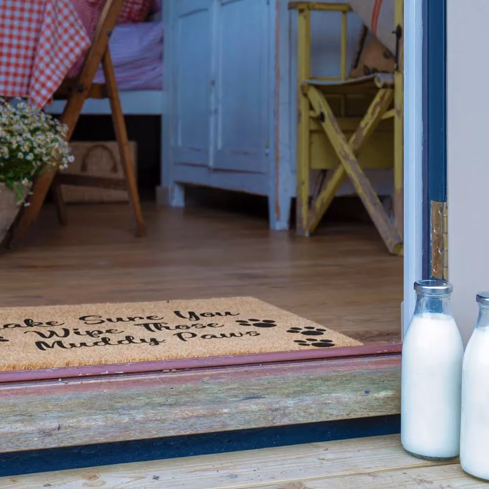 Artsy Mats Wipe Those Muddy Paws Doormat in Black, W/D: 60 x 40 cm – 2