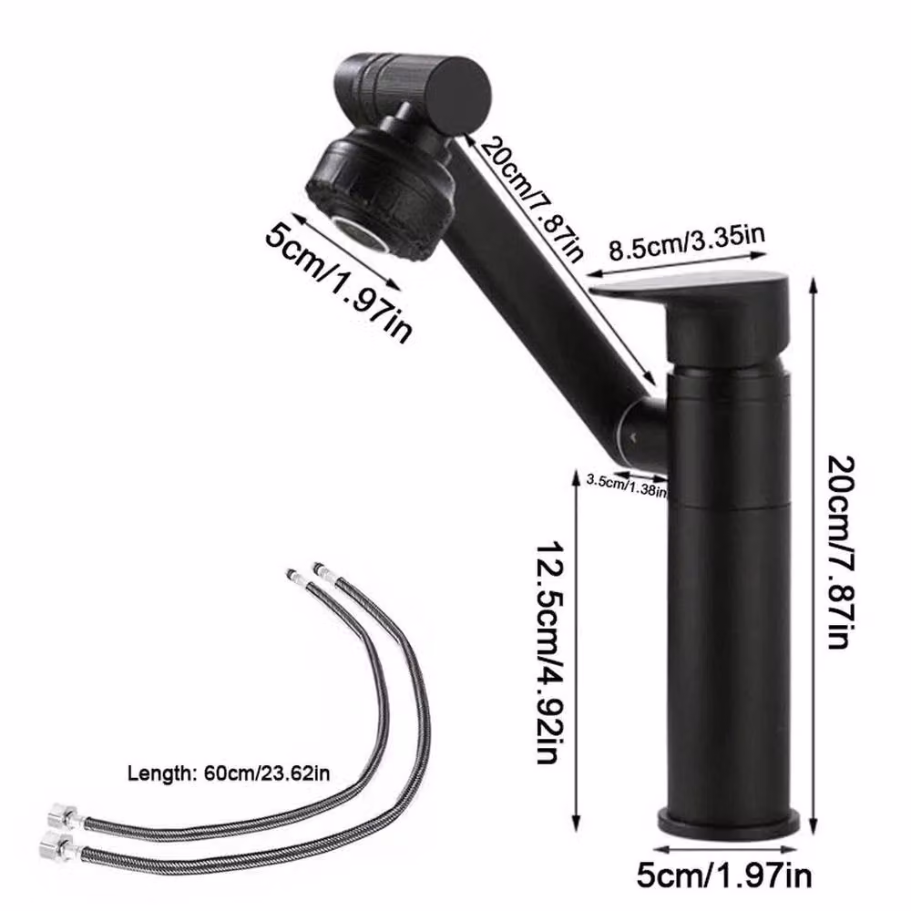 KORVIXA Matt Black Single Lever Kitchen Sink Mono Mixer Tap with Filtered Water Function – 2