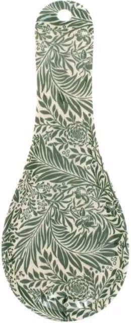 KDMD Larkspur Ceramic Spoon Rest, 3 Pack, Green, Round, Diameter: 12.7 cm