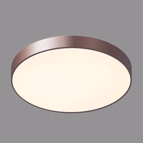 Netlighting Modern LED Flush Ceiling Light, Brown, Warm White 3000K, 3600lm – 2