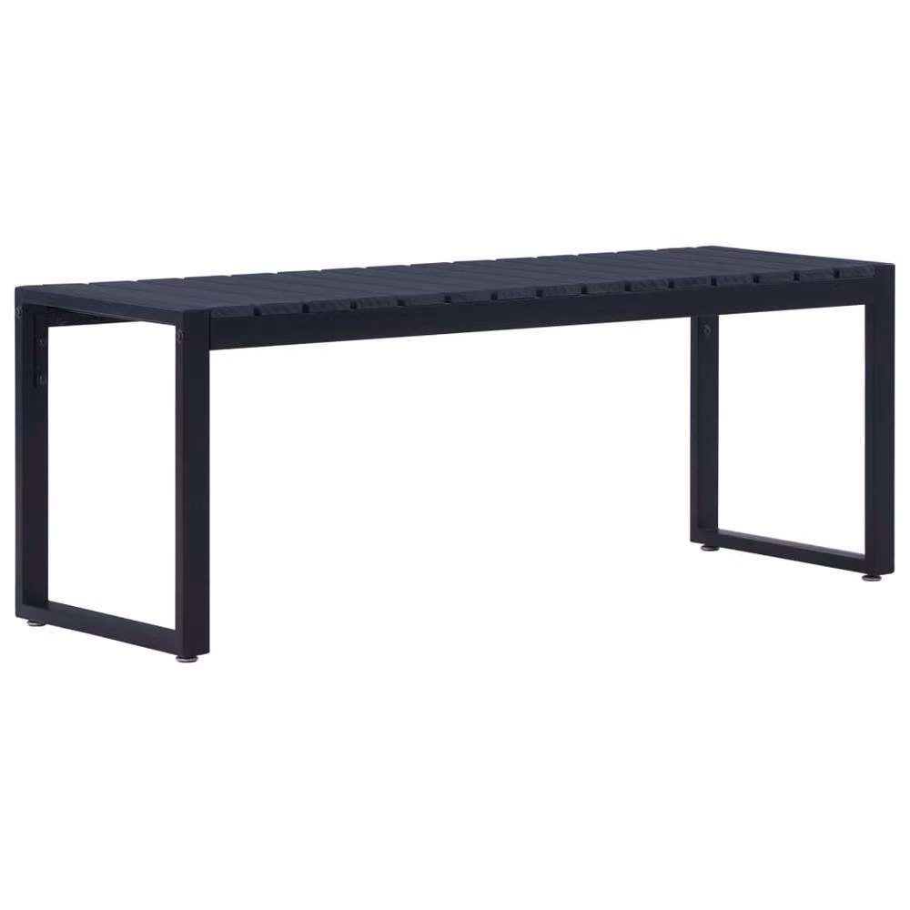 Berkfield Home Modern Garden Bench in Black – 2