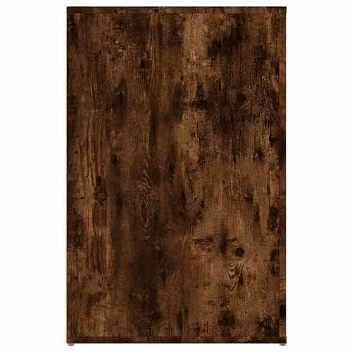vidaXL Modern Writing Desk in Smoked Oak, W/D/H: 100 x 49 x 75 cm – 7
