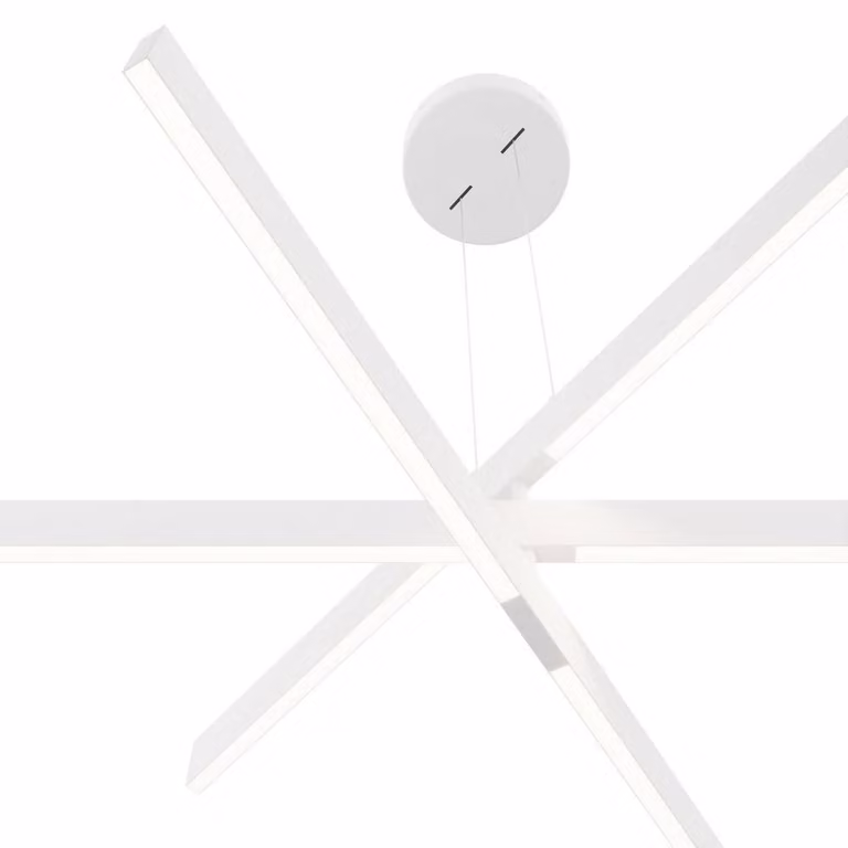 Maytoni Origami Modern 3 Light LED Pendant Lamp in White, 4000K Cool White