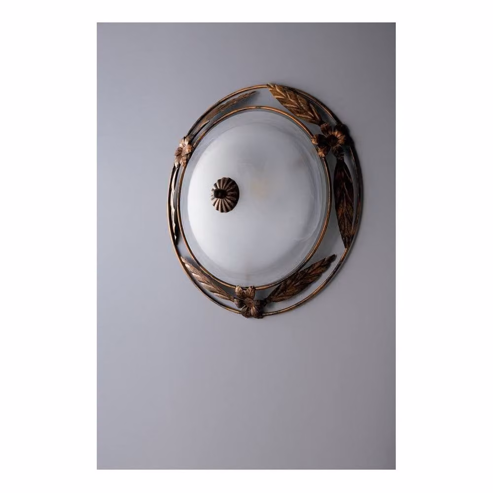 Netlighting RICCIO 2 Light Decorative Flush Ceiling Light, White, Diameter: 40 cm – 2