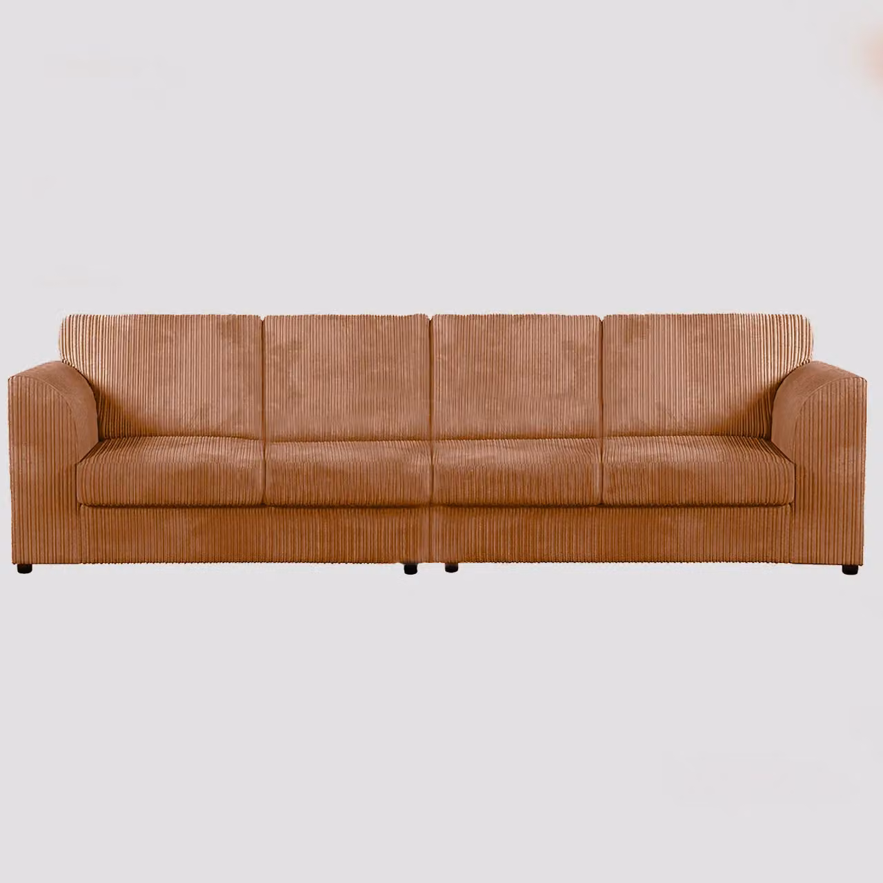 Snugg Furniture UK Limited Milo 4 Seater L-Shape 2 Corner Jumbo Cord Sofa in Light Beige – 2
