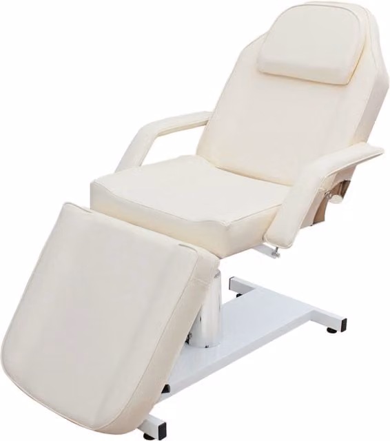 Darphe Adjustable Massage Beauty Salon Bed with Angle Control in Beige