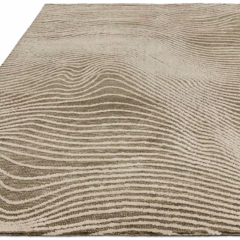 The Rug Shop UK Green Modern Abstract Sage Easy To Clean Design Area Rug W: 160 cm, D: 230 cm