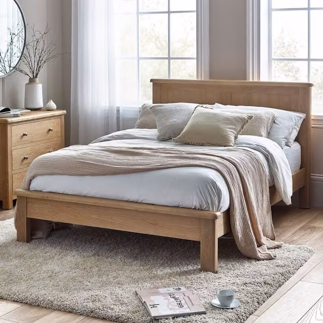 Julian Bowen Memphis King Size Bed in Limed Oak