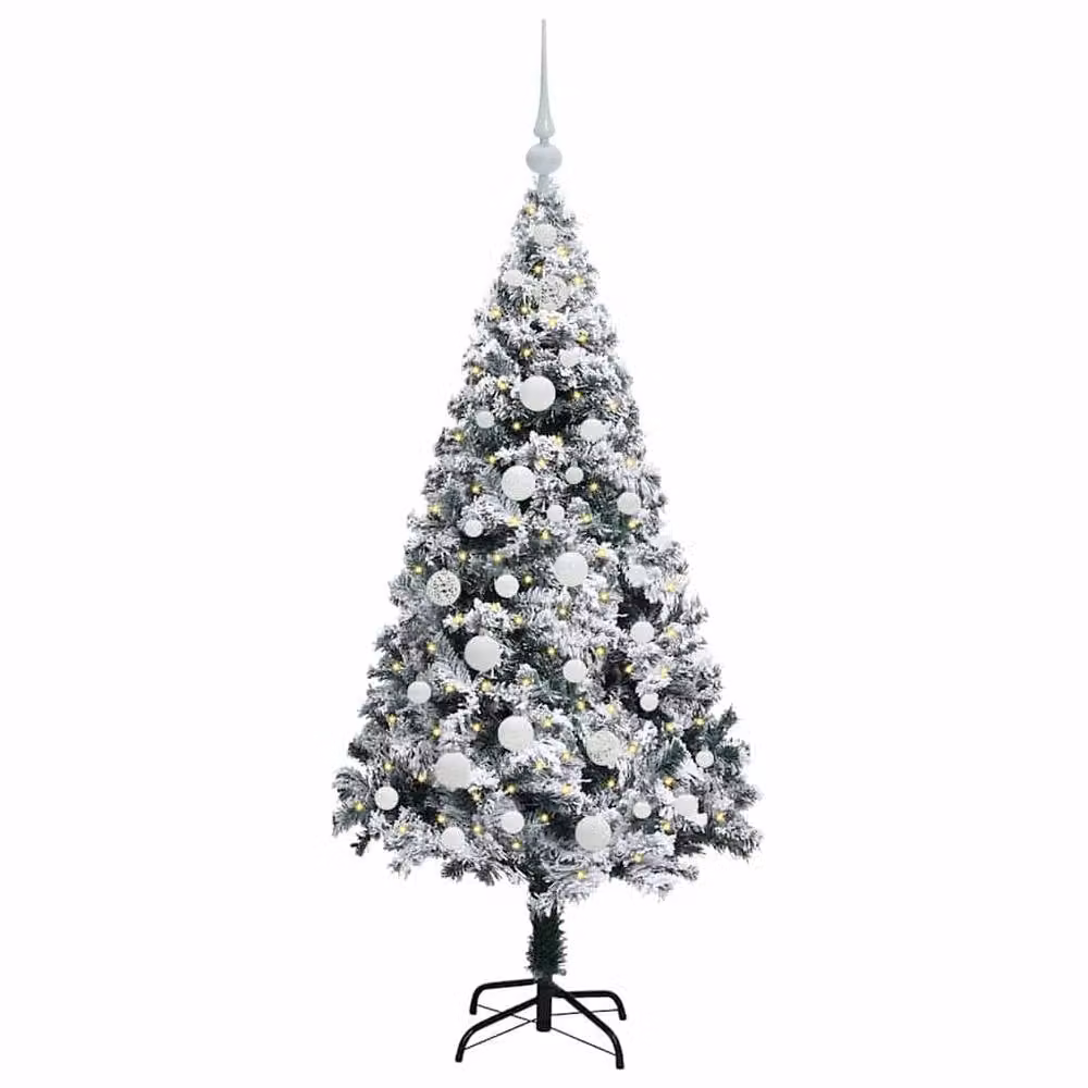 Berkfield Home Artificial Green Christmas Tree with 150 LEDs and Stand, Height: 150 cm – 3