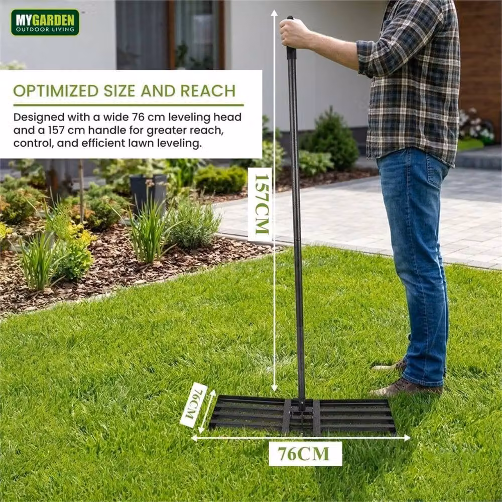 EONLION Foldable Garden Soil Rake in Black – 4