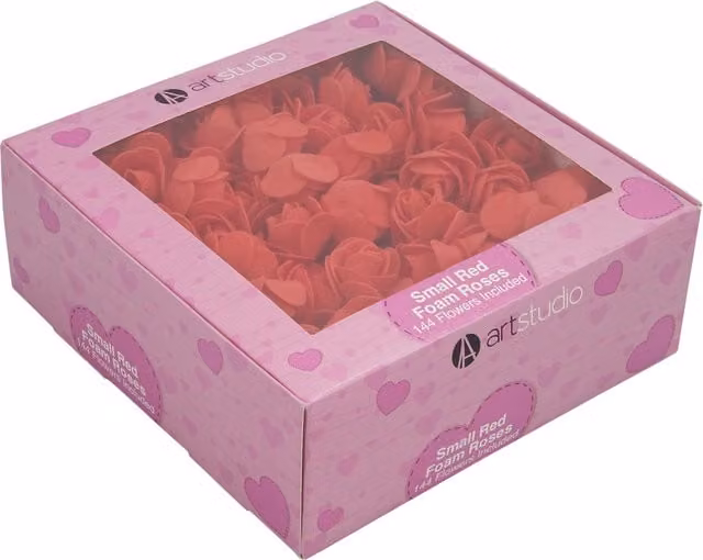 Art Studio Small Red Foam Roses