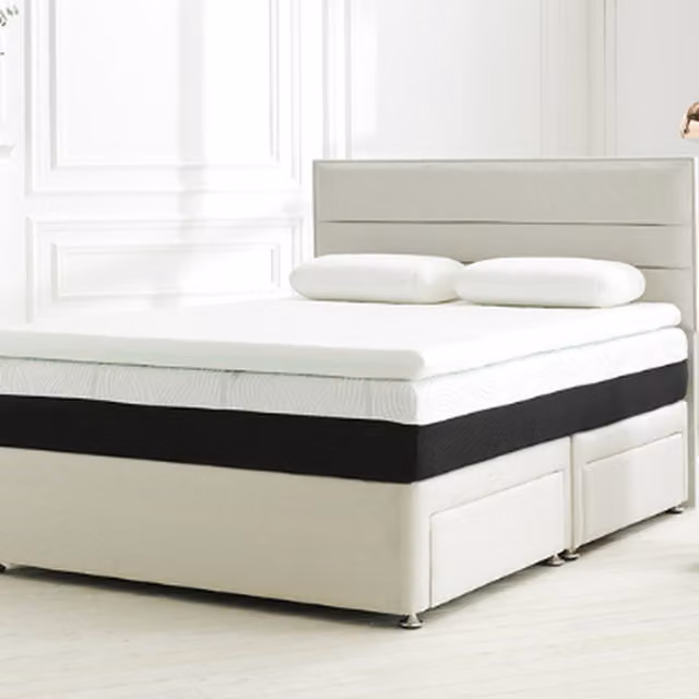 Dormeo Octaspring Classic Hybrid Mattress Topper, White, W: 180 cm, D: 200 cm