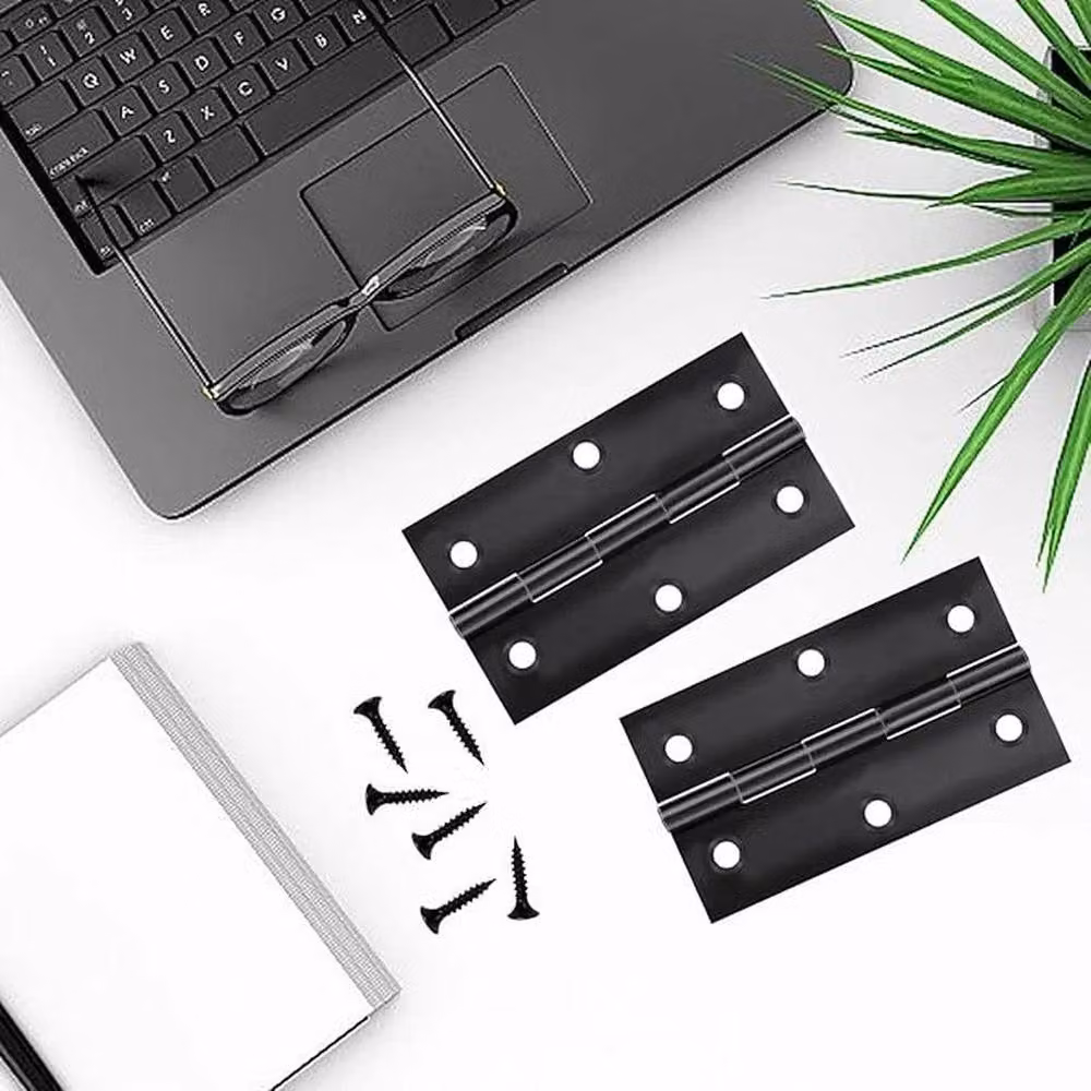 SPETLEK Black Matt Steel Butt Hinges for Internal Doors, 2 Pairs (4 Hinges Total) – 4
