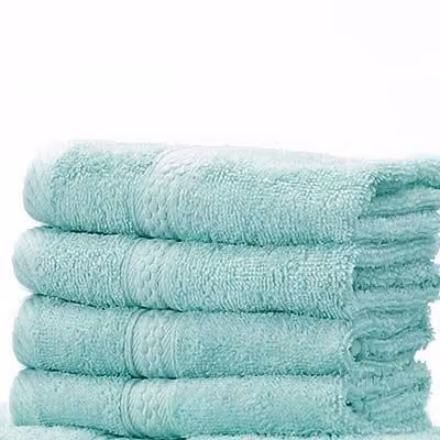 Harwoods Turquoise Blue Cotton Terry Face Cloth with Border