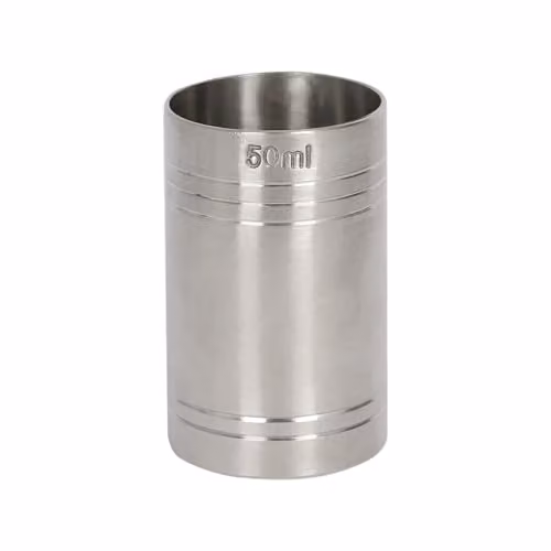 Rink Drink Stainless Steel Jigger Thimble Measure, 50ml, Silver