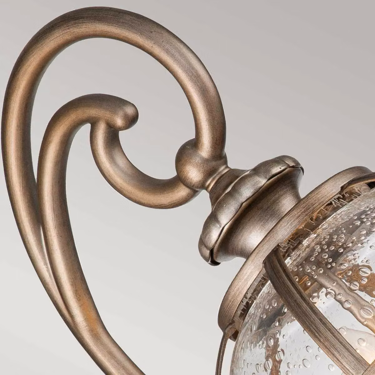 Kichler Halleron Outdoor Wall Lantern in Burnished Bronze and Brown, IP44 Rated – 4