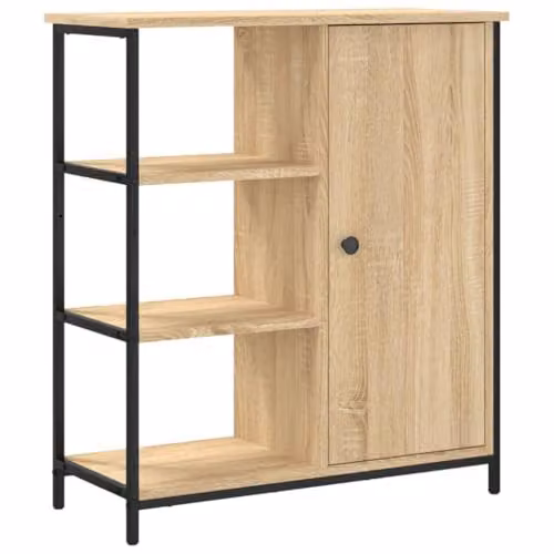 vidaXL Sideboard in Brown Sonoma Oak, W/D/H: 70 x 30 x 80 cm