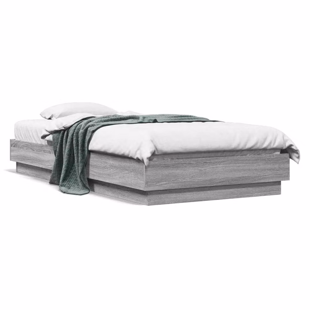 Berkfield Home Sonoma Small Single Bed Frame in Grey Engineered Wood – 3