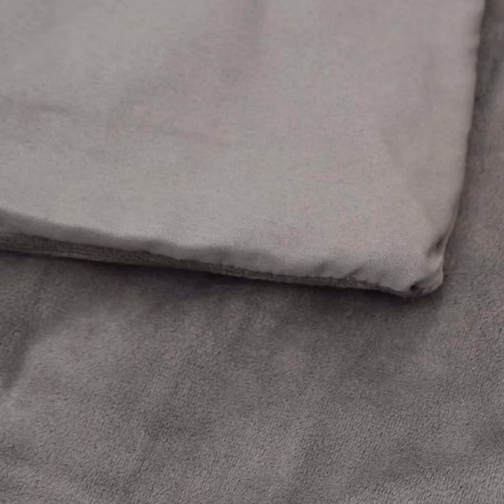 Berkfield Home Grey Weighted Blanket with Removable Cotton Cover, 6 kg, W: 138 cm, L: 200 cm – 2