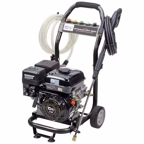 SIP Tempest CW-P 160AX Petrol Pressure Washer, 6.5hp, 162 Bar, 402L/hr, Silver