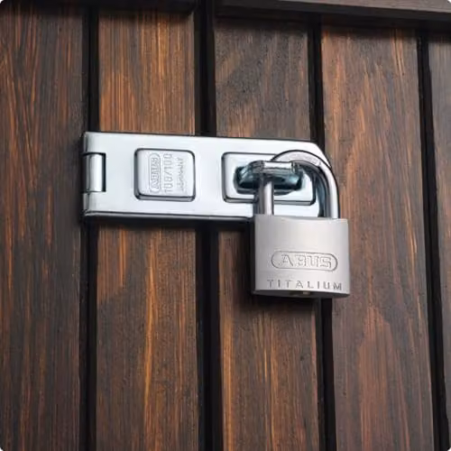 ABUS Titalium Aluminium Padlocks with Long Shackle, Pack of 3, White and Silver, W/D/H: 40 x 62 x 40 mm – 2
