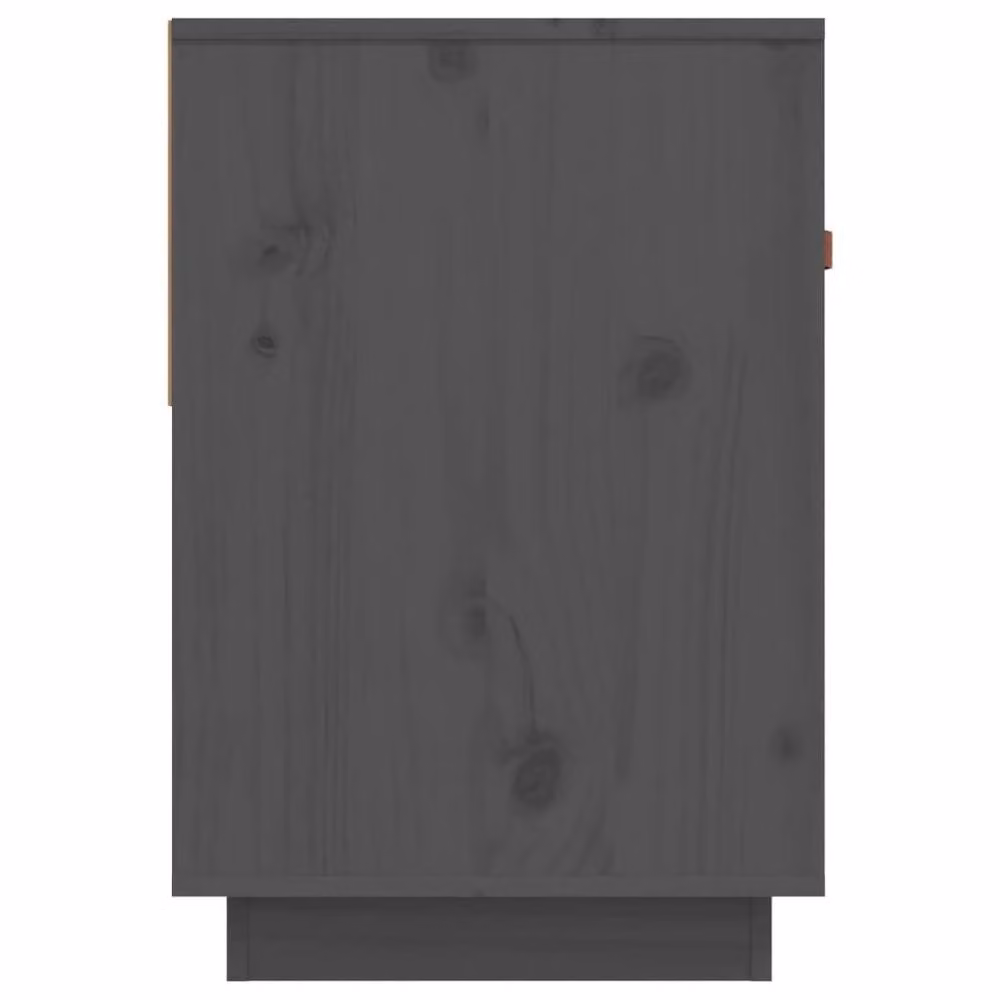 Berkfield Home Grey Solid Wood Pine TV Cabinet W: 90 cm, D: 40 cm, H: 60 cm – 5