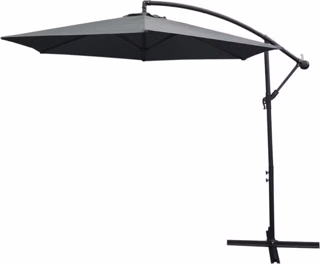 Monstershop Black Cantilever Parasol with Polyester Canopy