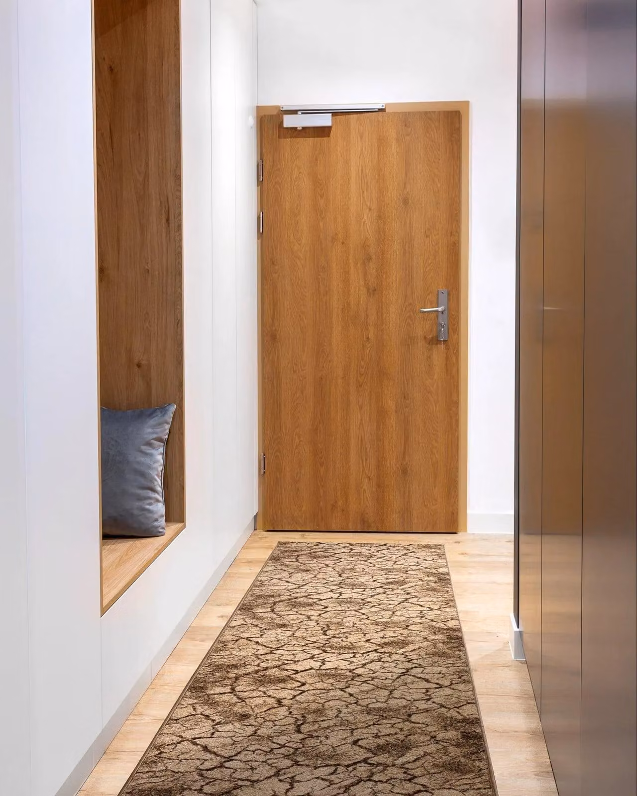 RugsX Karmel Terra Square Runner in Brown, W/D: 120 x 120 cm – 4