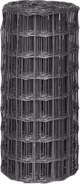 Berkfield Home Euro Fence Steel Grey 25 x 0.8 m – 1