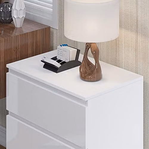 SquareBoxx Fairfield Minimalist 3 Drawer Chest of Drawers in Gloss White – 5