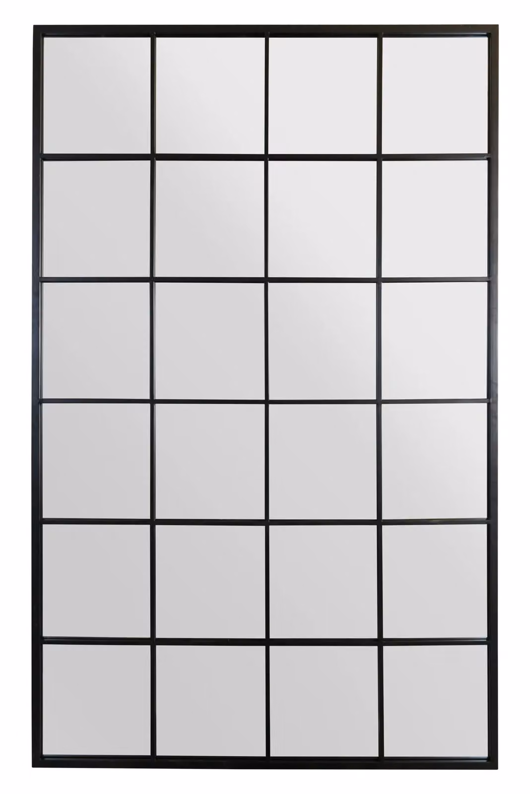 MirrorOutlet The Fenestra Black Window Leaner / Wall Mirror, H 174 cm x W 110 cm – 2