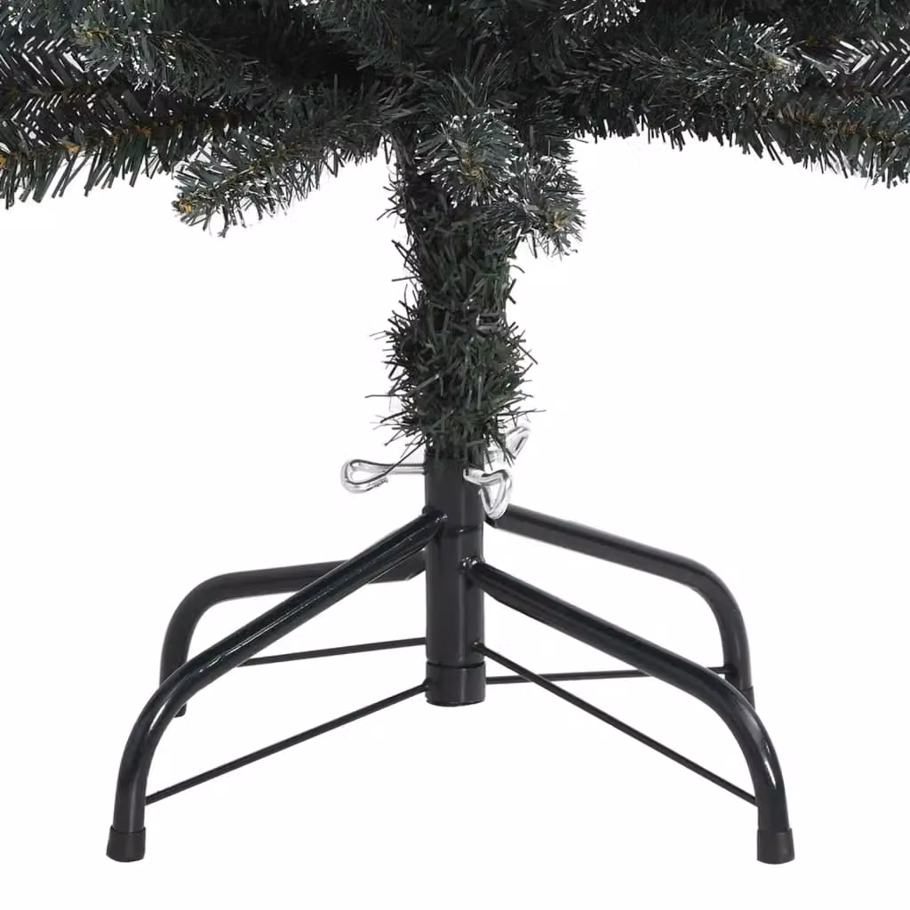 Berkfield Home Artificial Slim Christmas Tree in Green with Stand, Height: 150 cm – 3