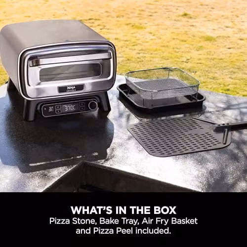Ninja Artisan Electric Outdoor Pizza Oven and Air Fryer, Grey, W/D/H: 37.0 x 59.0 x 42.0 cm – 9