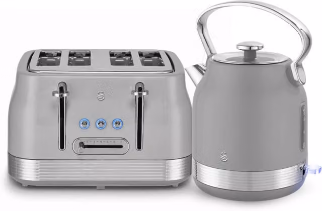 Swan Retro Breakfast Essentials Bundle in Grey