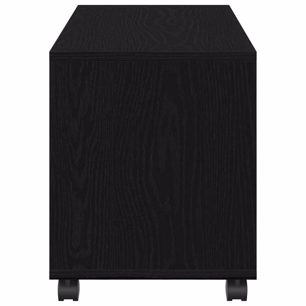 Berkfield Home End Table with Wheels, Black Oak, W/D/H: 72 x 33 x 42.5 cm – 5