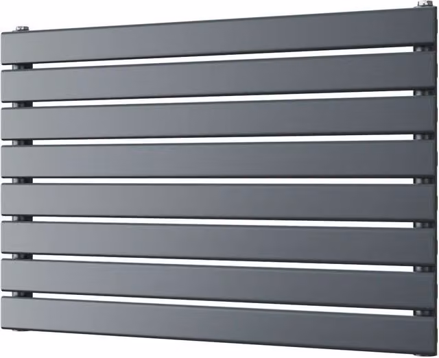 UK Radiators Typhoon Axis Anthracite Horizontal Designer Radiator, H: 54.4 cm, W: 80 cm – 1