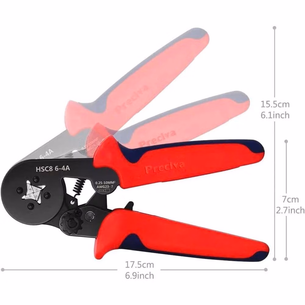 Nordara Ferrule Crimper Plier Tool Kit with 1200pcs Wire Terminal Connector Set in Red – 2
