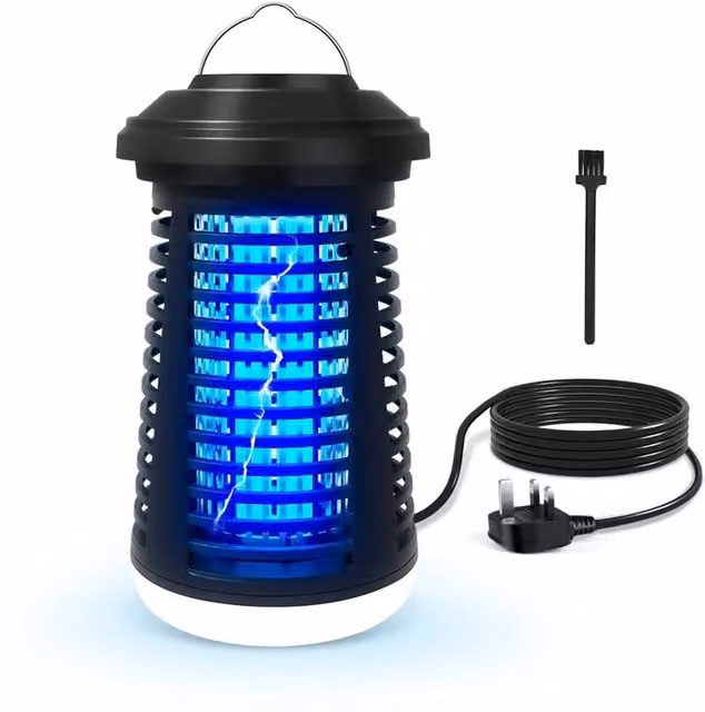 Nordara 2-Piece Electric UV Insect Zapper Indoor Bug Trap, Black – 1