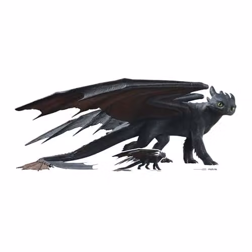 Star Cutouts SC4721 Toothless Dragon Live Action Cardboard Cut Out, Height: 82 cm