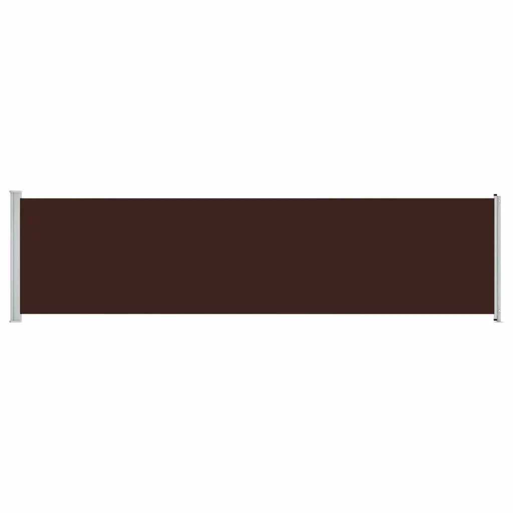 Berkfield Home Brown Retractable Side Awning with Steel Frame and Polyester Fabric, W/H: 600 x 160 cm – 2