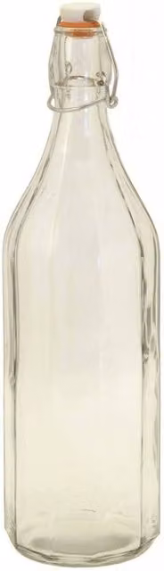 Tala Transparent Glass Preserving Cordial Bottle with Clip, 1000ml
