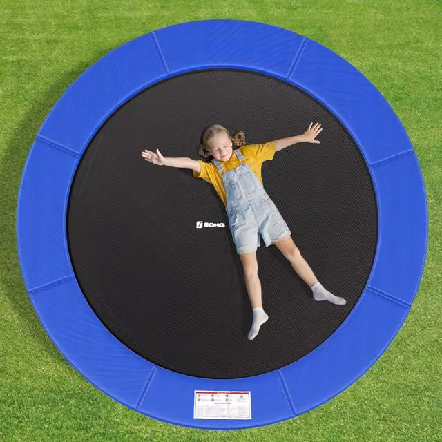SONGMICS 8ft Trampoline Replacement Cushion in Blue