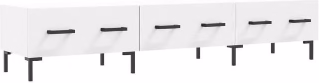 Berkfield Home Modern White TV Cabinet W/D/H: 150 x 36 x 30 cm