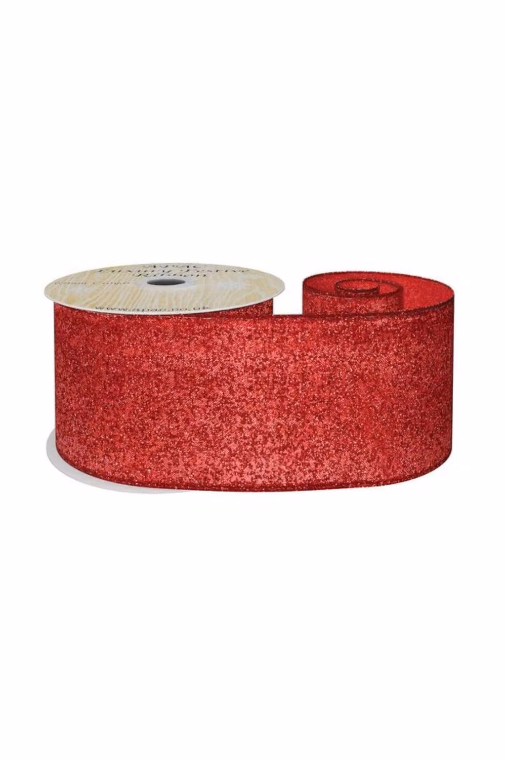 KDMD Red Glitter Ribbon, Width: 6.3 cm, Length: 9.14 m – 2