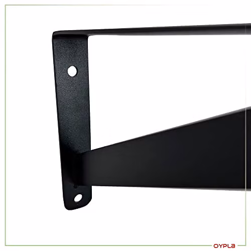 Oypla Heavy Duty All Metal Wall Mounted Garment Clothes Rail, Black, W: 152.4 cm, D: 32.5 cm, H: 32.5 cm – 4