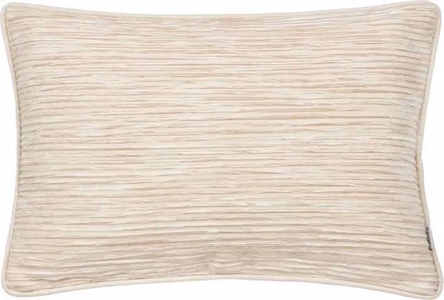 Make it a Home Cove Ribbed Feather Rich Cushion in Black