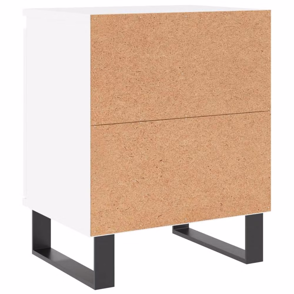 Berkfield Home Elegant Bedside Cabinets, 2 Piece Set in White, W/D/H: 40 x 30 x 50 cm – 2